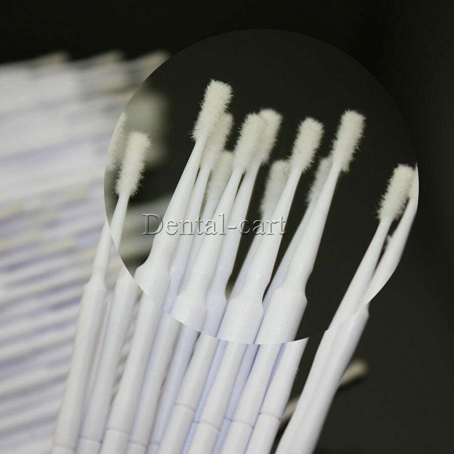 100 Pcs Dental Disposable Material Micro Brush Tooth Applicator Cylinder/Fine