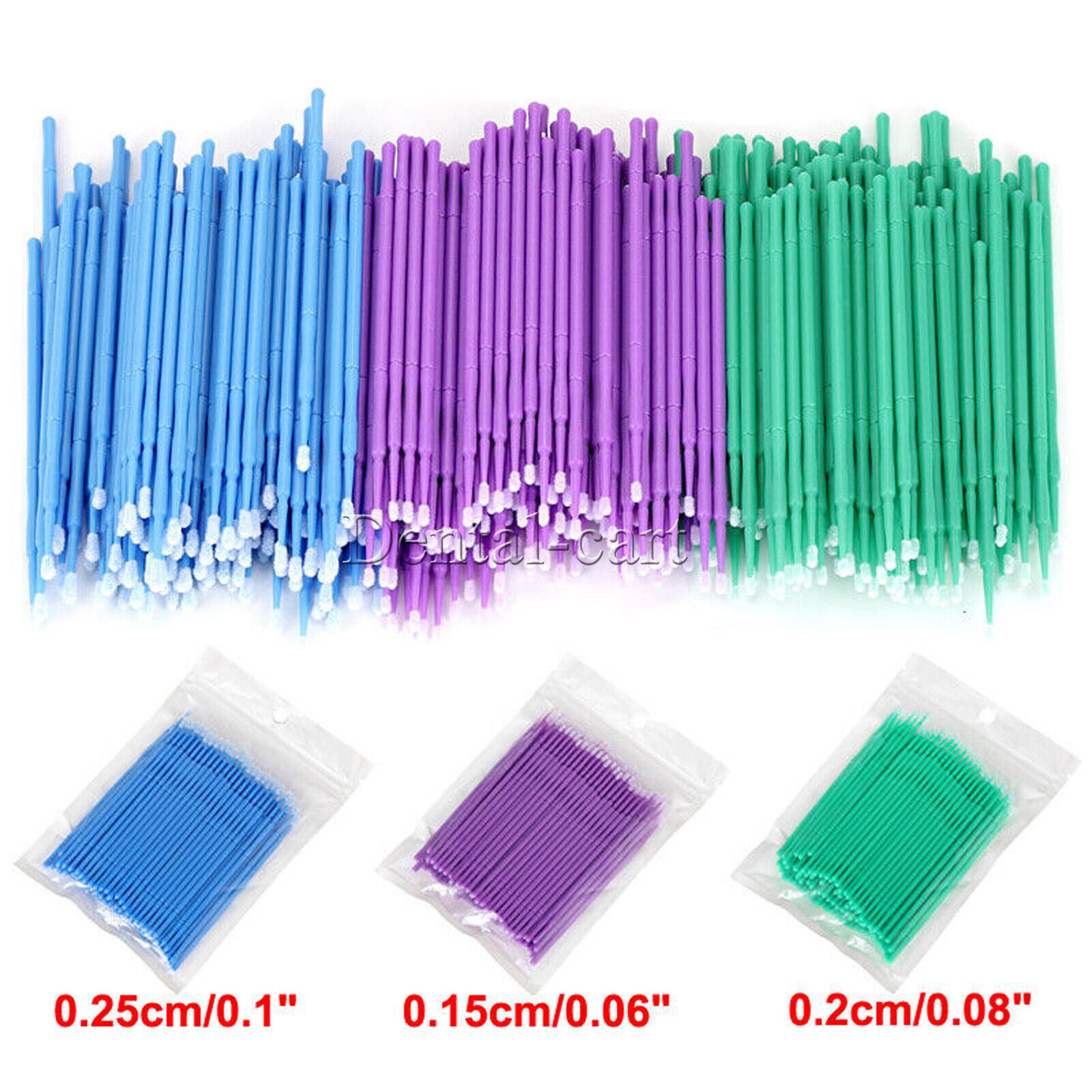 100 pcs/pack micro applicator micro brush Regular fine ultrafine dental beauty