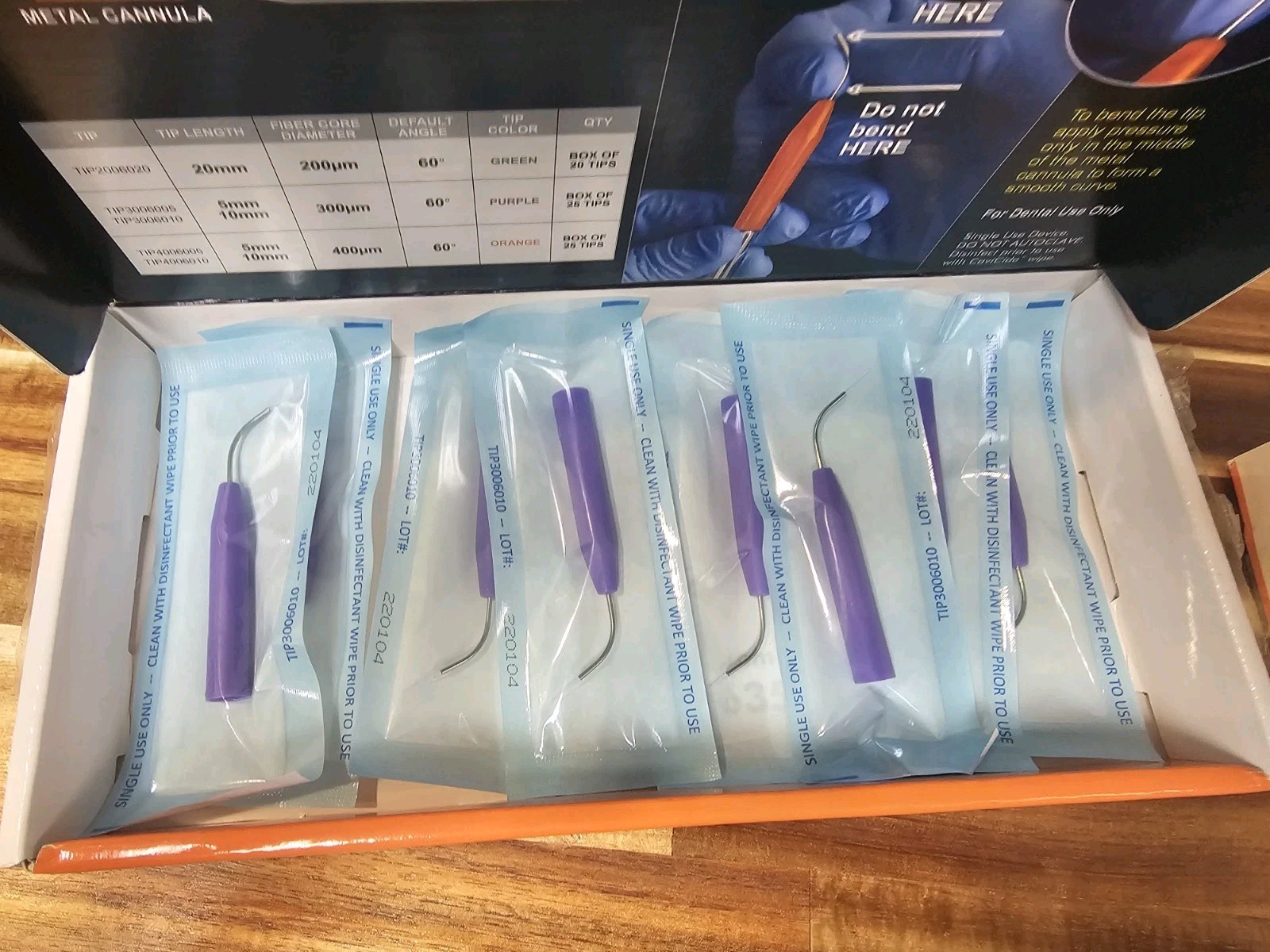 Picaso Bendable Disposable Tips. 8 Purple Tips