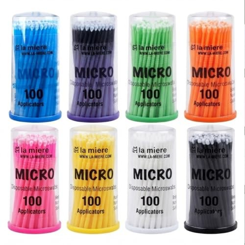 Caja de 400 aplicadores microcepillos dentales flexibles