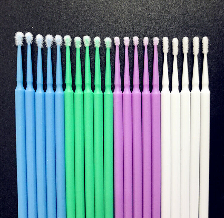 800件装一次性牙科微型刷牙器头1.2/1.5/2.0/2.5毫米各2包
