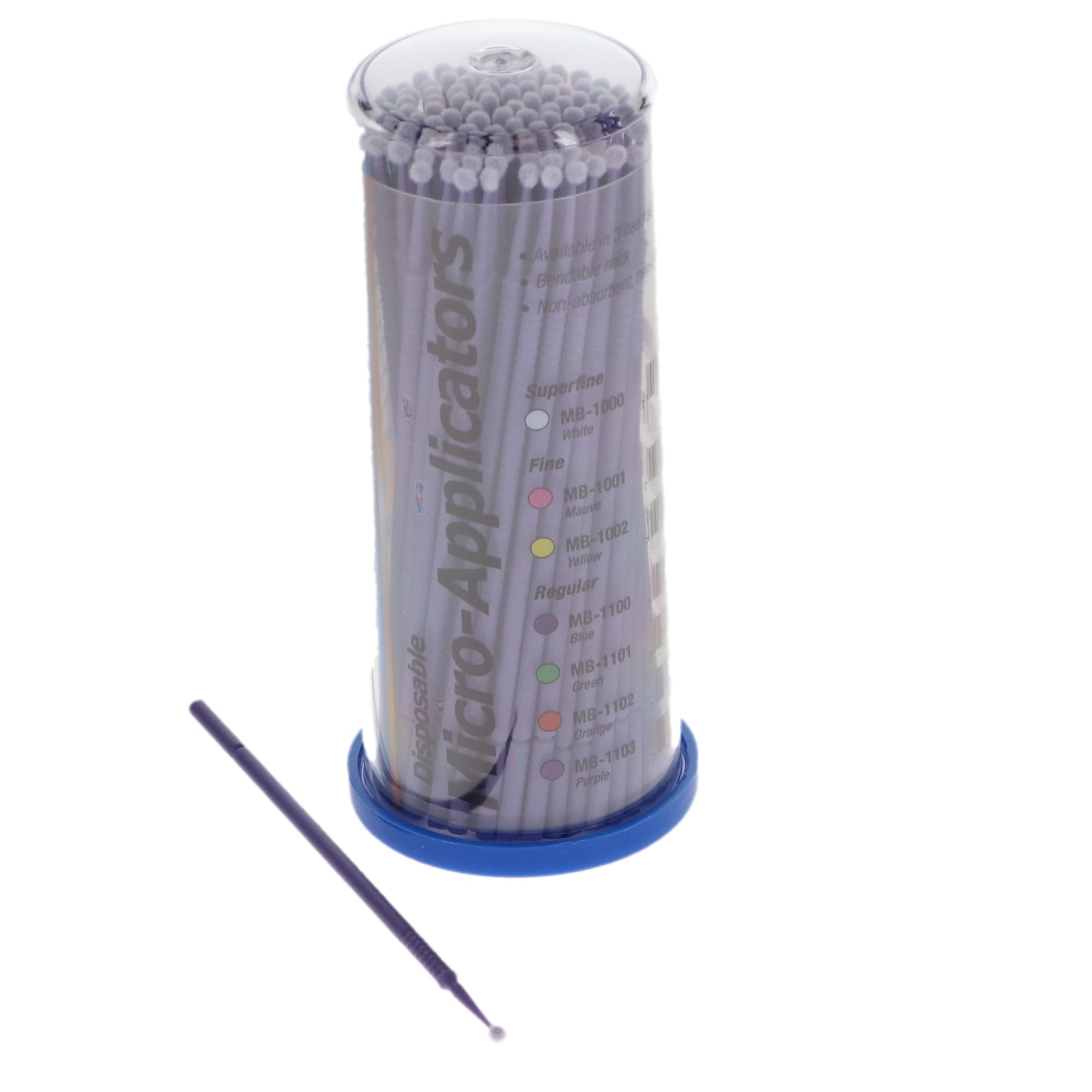 Mydent MB1103 Defend Micro Applicators Regular Purple Bendable 100/Pk