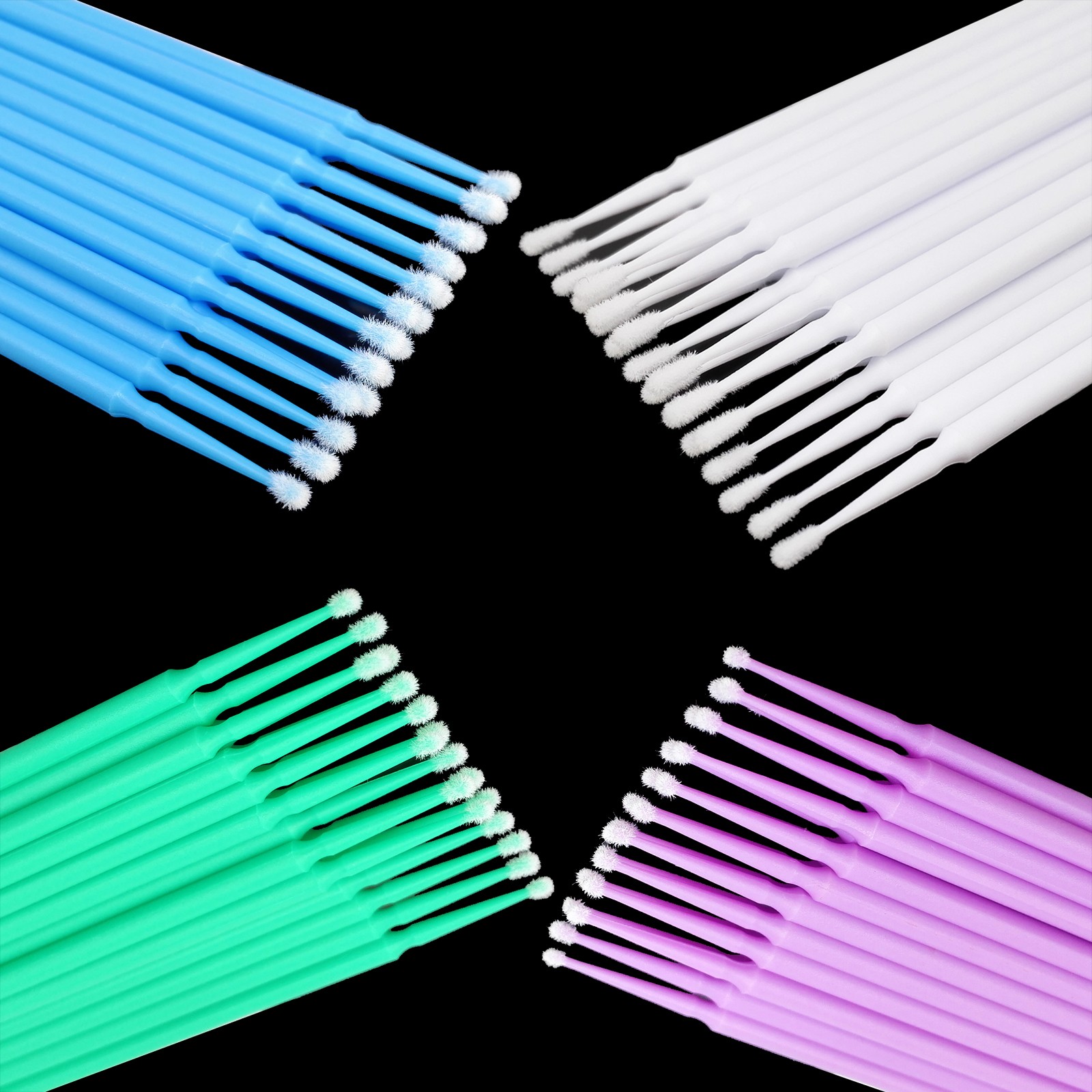 400 Pcs Dental Microbrush Micro Brush Applicator Tips Regular/Fine/Cylinder USA