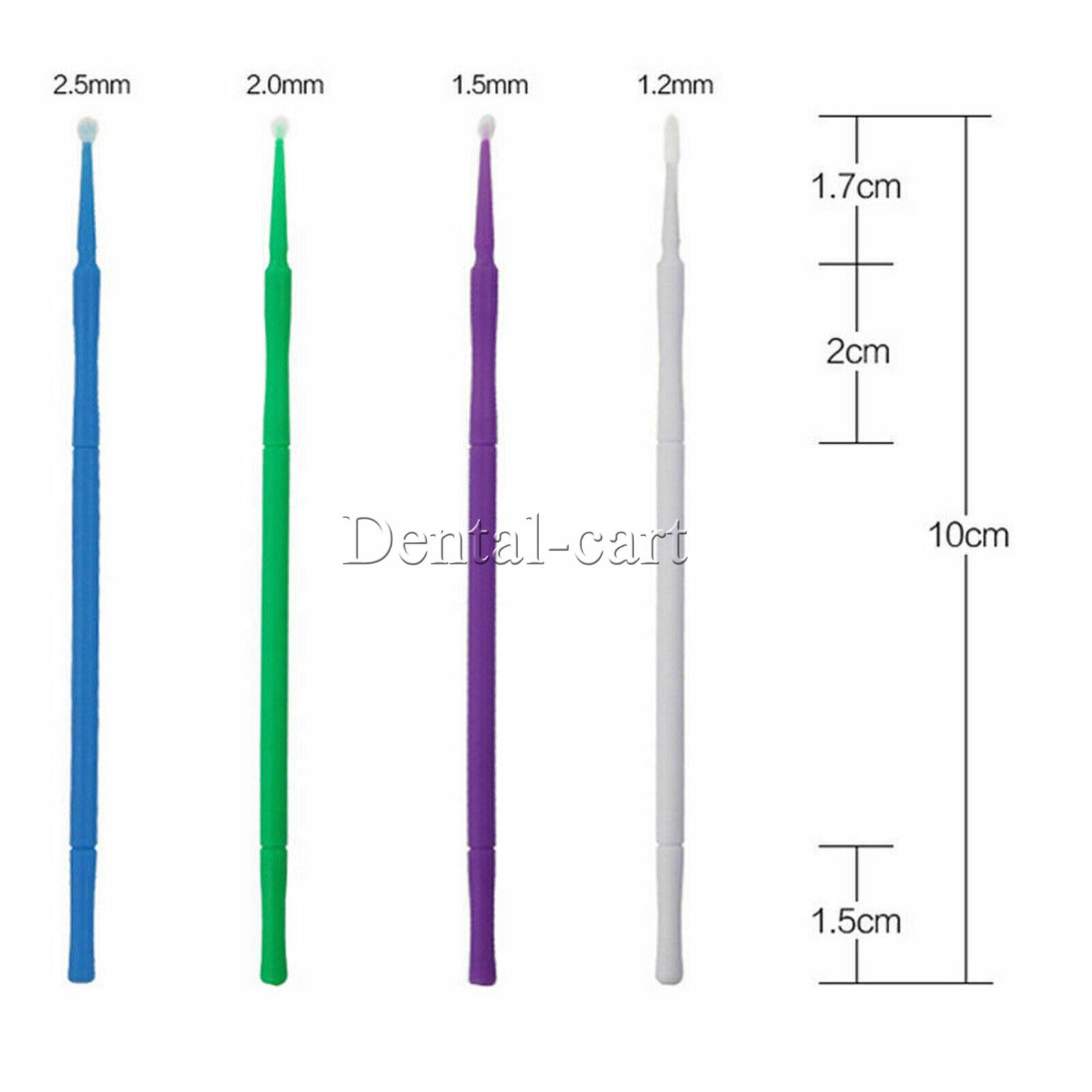100 pcs/pack micro applicator micro brush Regular fine ultrafine dental beauty