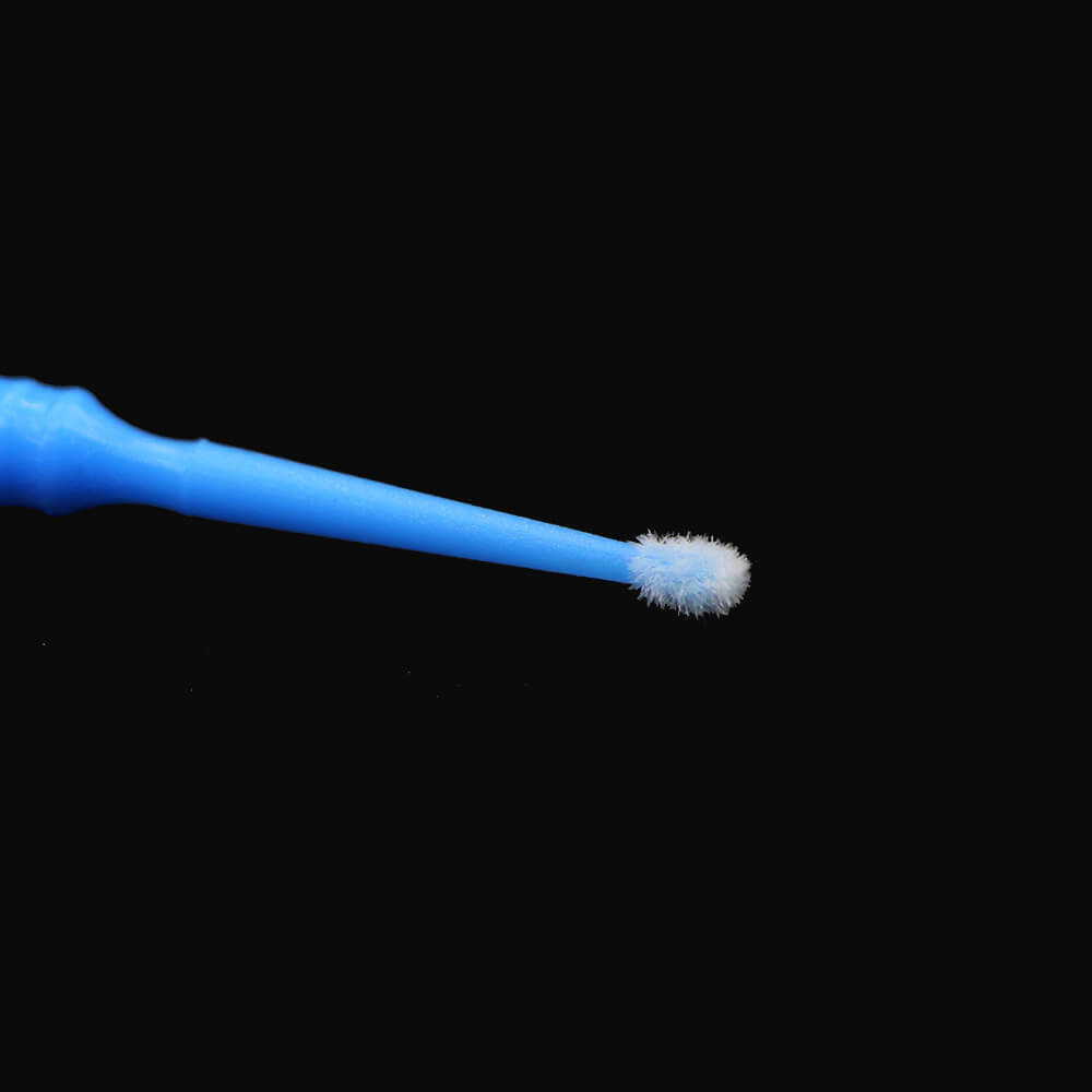 100pcs/bottle Micro Applicator Brush Dental Bendable Disposable Blue Fine