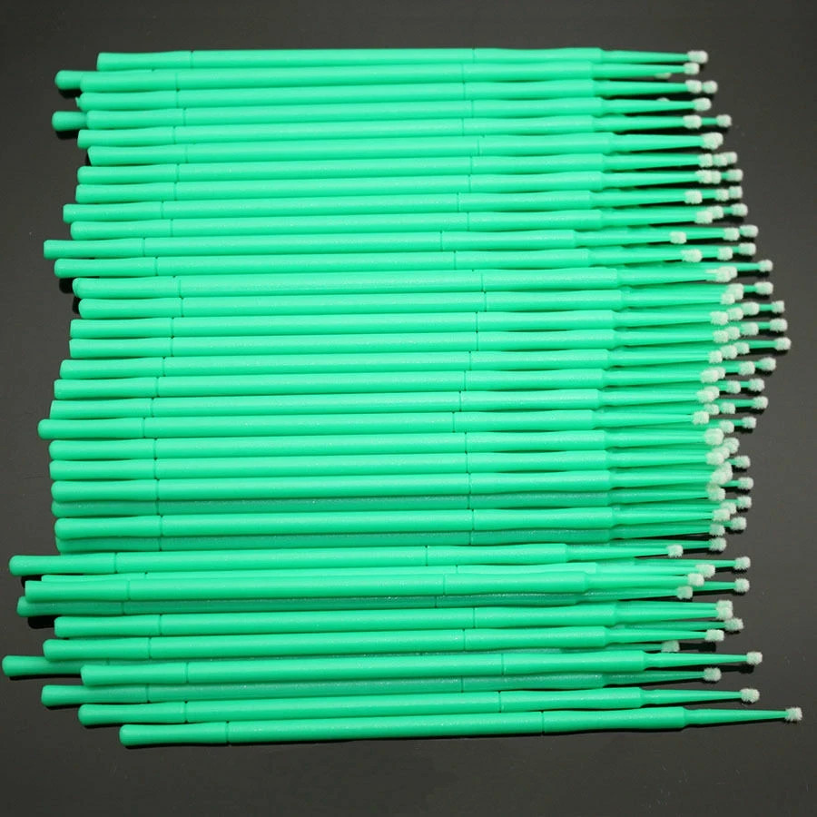 100 Pcs/Pack Dental Disposable Bendable Micro Brush Applicators Tips 1.2/1.5/2.0