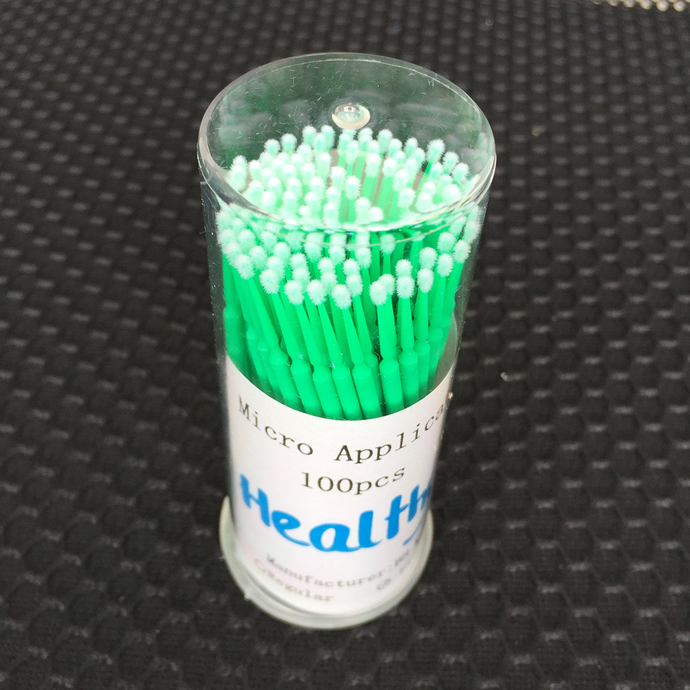 100pc Dental Micro Brush Swab Applicator Brush Disposable Regular/Fine/Ultrafine