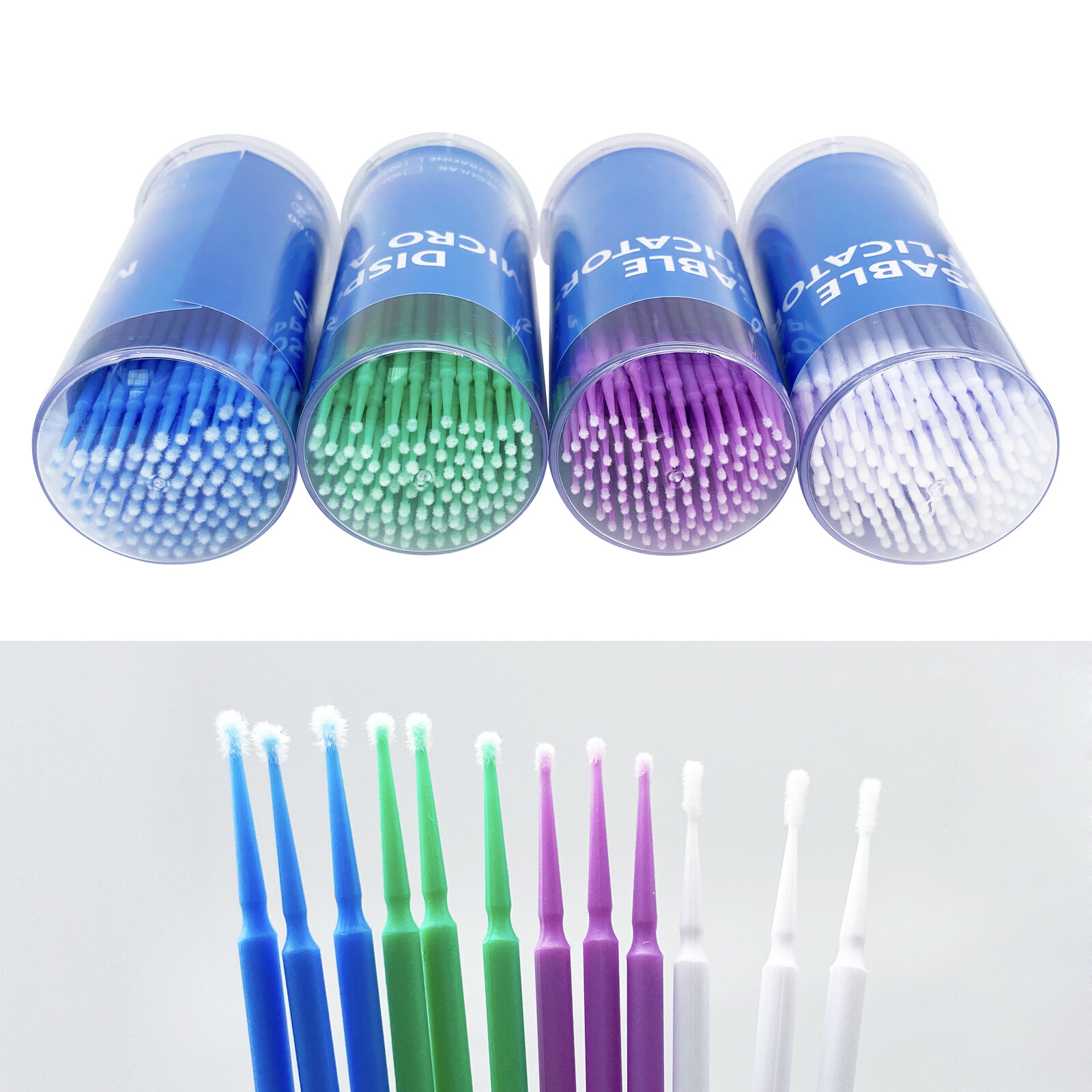 400 Pcs Dental Microbrush Micro Brush Applicator Tip Regular/Fine/Ultrafine