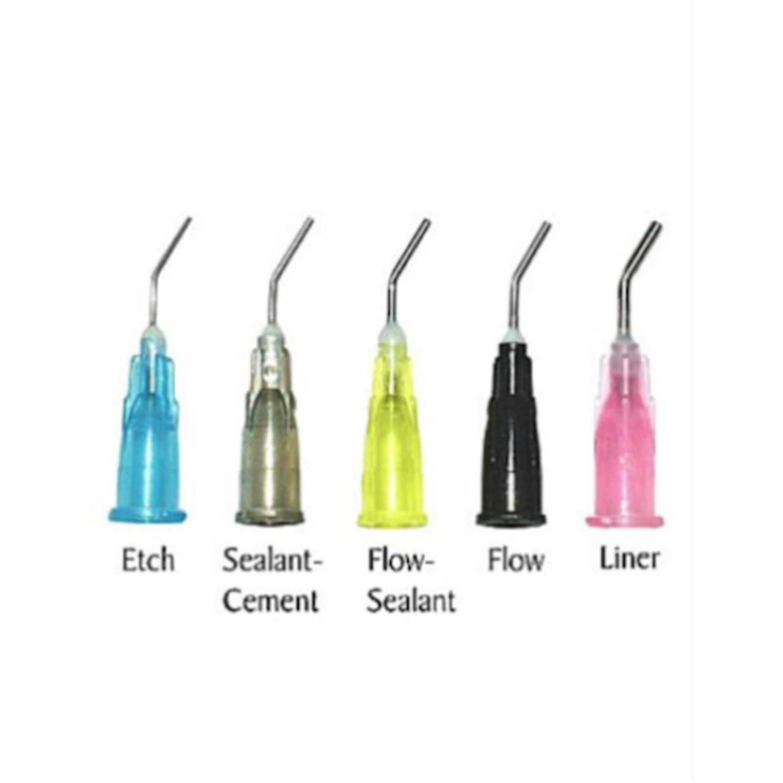 Dental Needle Tips for Etch Gel Composite Flow Applicator (Choose Gauge & Qty)
