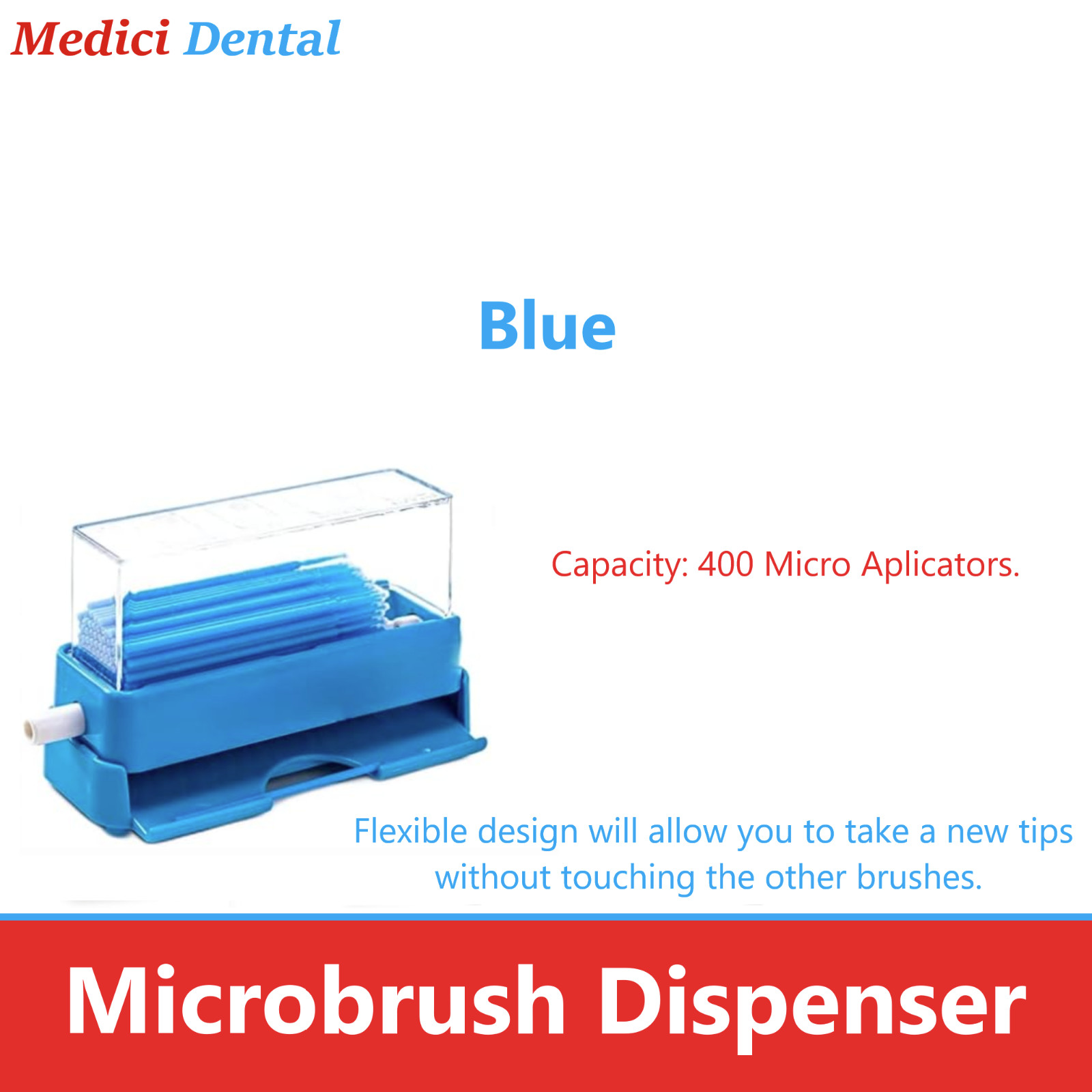 Dental Microbrush Dispenser – Holds 400 Microbrushes, Microbrush Organizer