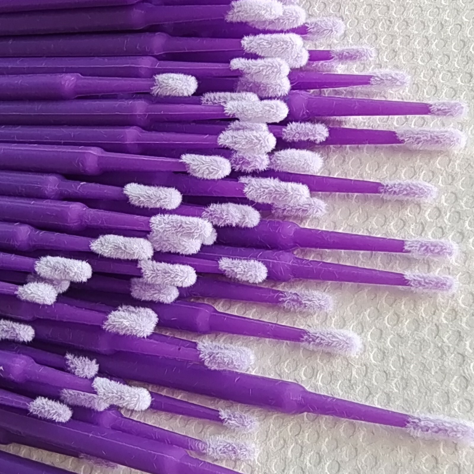 Dental Disposable Micro Applicator Brush Bendable Makeup Eyelash Brushes Purple