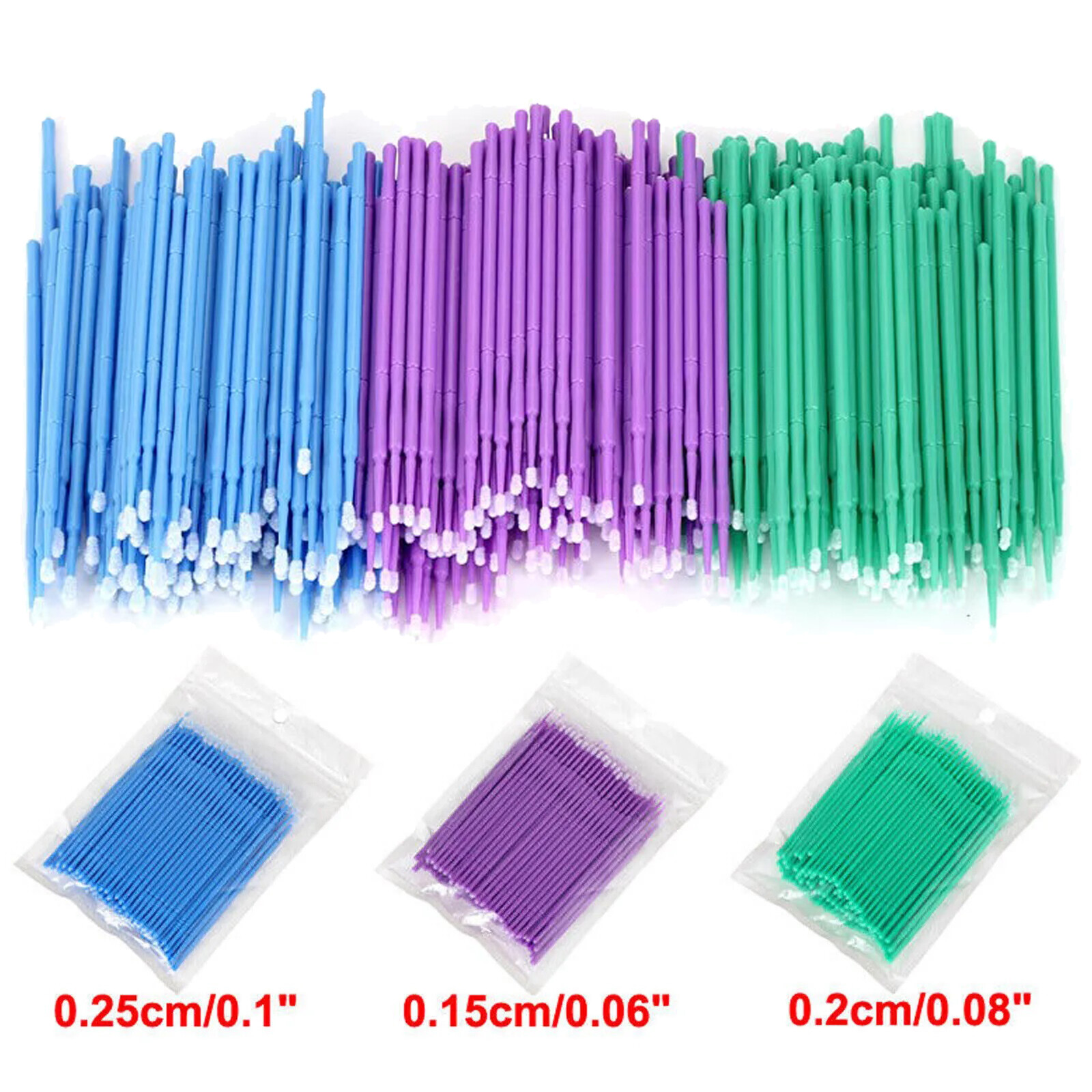 Dental Disposable Materials Micro Brush Tooth Applicators 1.2/1.5/2.0/2.5mm