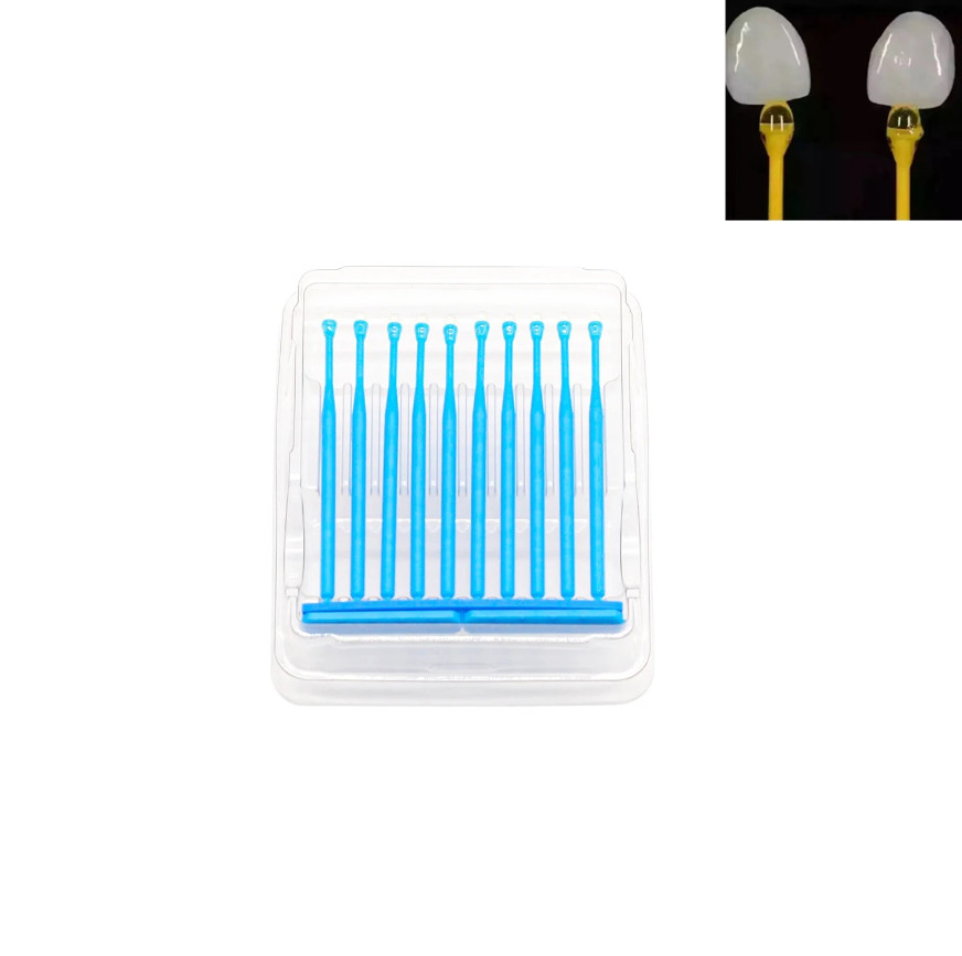 20pcs Disposable Dental Applicator Brush Sticks Adhesive Tips Box – NEW