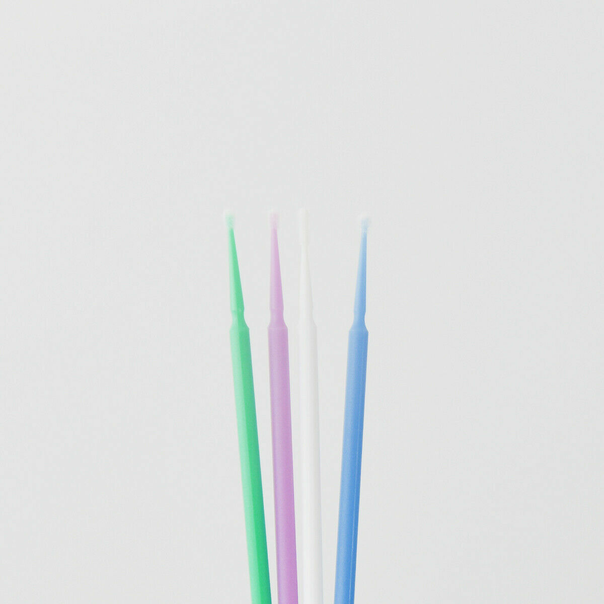 100 Pcs Dental Disposable Micro Applicator Brush Bendable 2.5mm Blue Regular