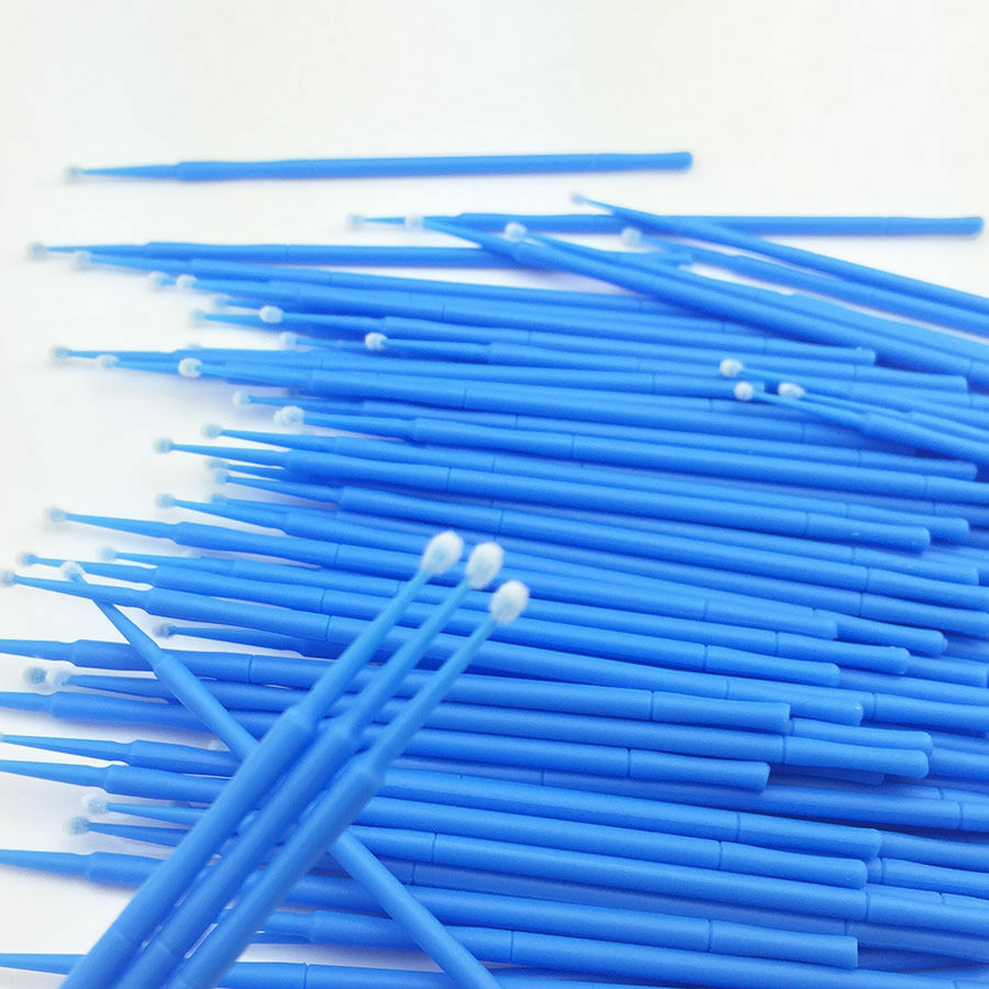 400 Pcs Blue Dental Disposable Materials Micro Tooth Applicators Brushes 2.5mm