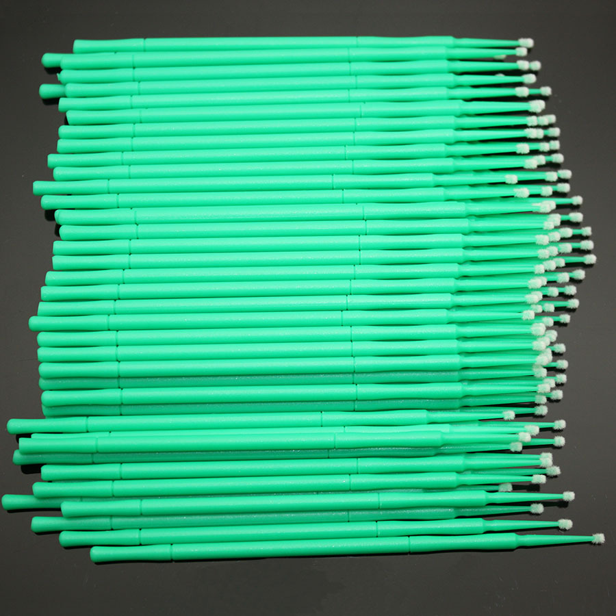 2.0 mm Green Color New Brand Dental Disposable Micro Applicator Brush 400 PCS