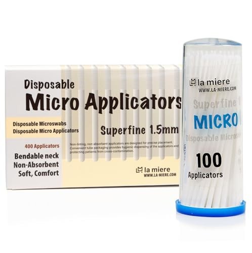 Caja de 400 aplicadores microcepillos dentales flexibles