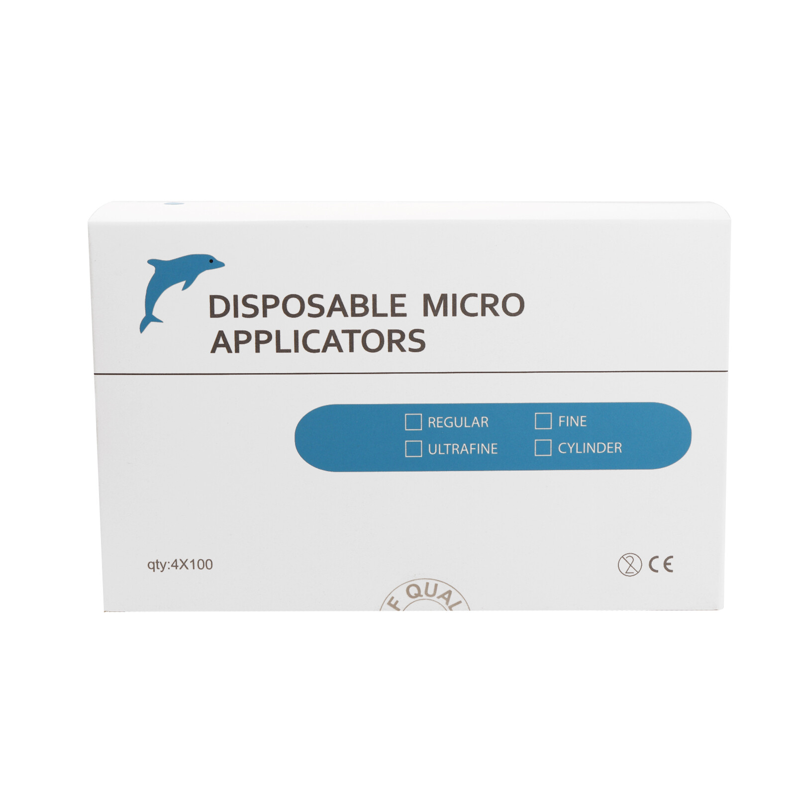 400 Dental Micro Brush Microbrush Bendable Applicator Tips Regular Blue 2.5mm