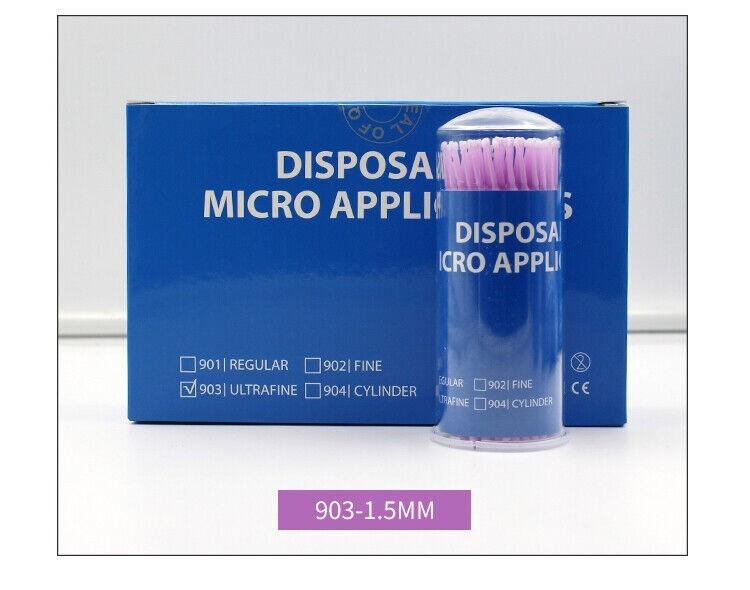 400pcs Microbrush Micro Brush Applicator Tips Regular, Fine, Super Fine Dental