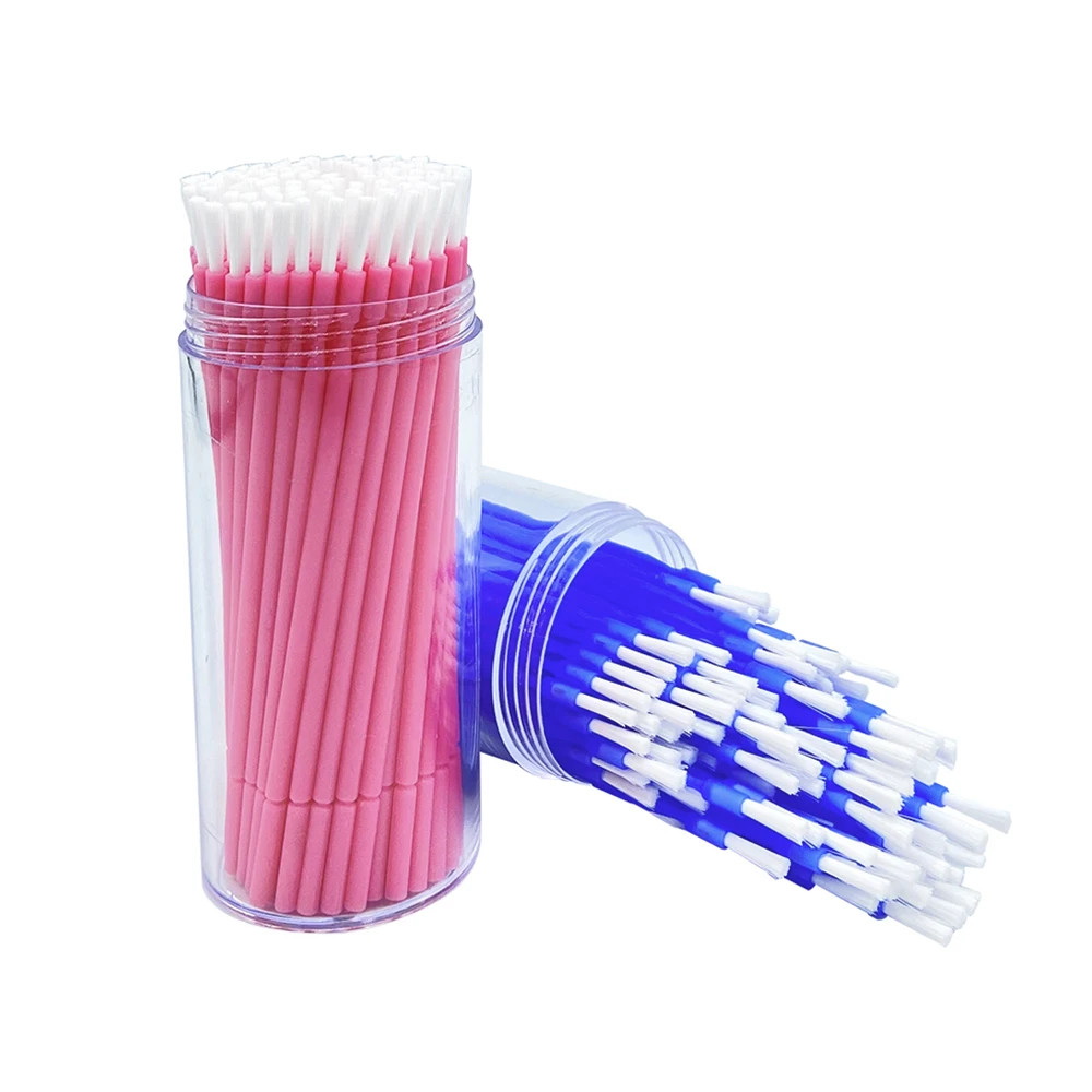 100Pcs/Bottle Dental Long Disposable Micro Brush Applicators Brushes