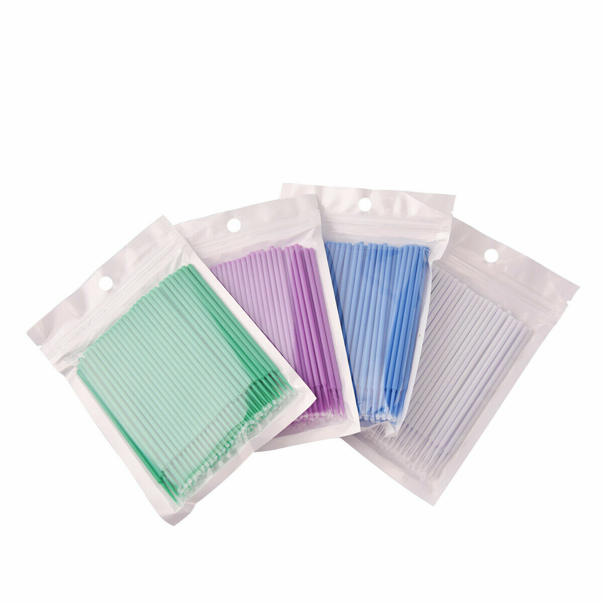 100 Pcs Dental Disposable Micro Applicator Brush Bendable 2.5mm Blue Regular