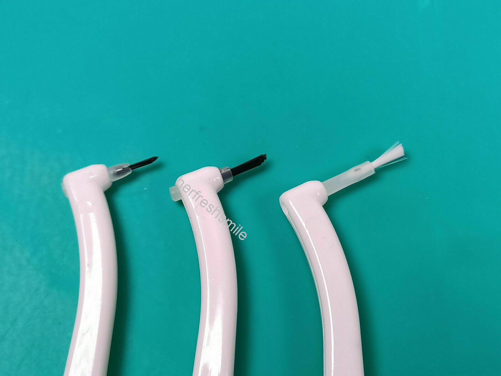Dental Disposable Composite Brush Tips Applicator + Free Handle New Shape 3Color