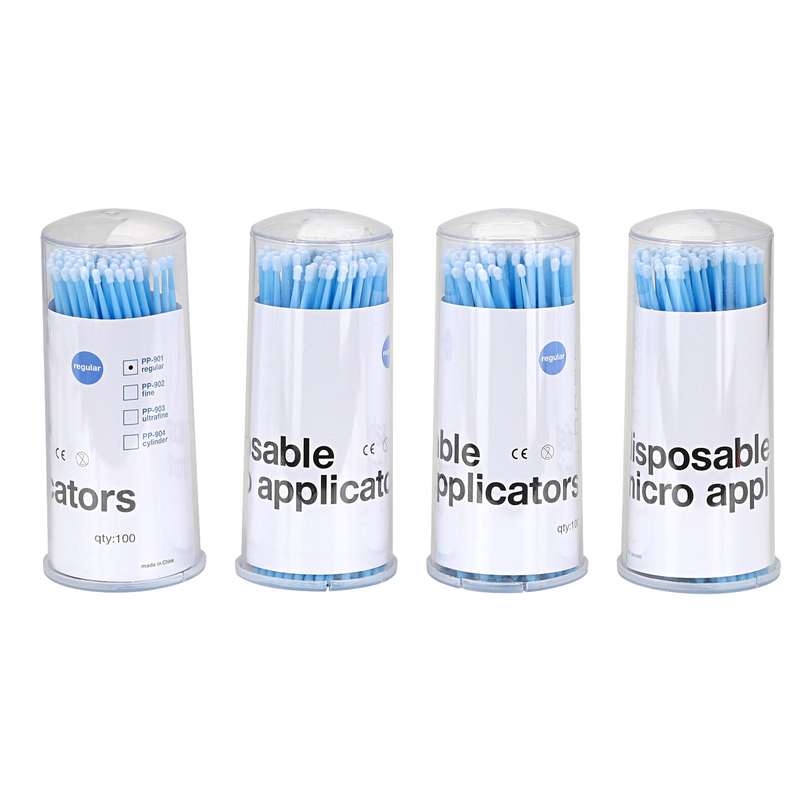 Dental Micro Brush Disposable Swab Tooth Applicators Small / Medium / Large