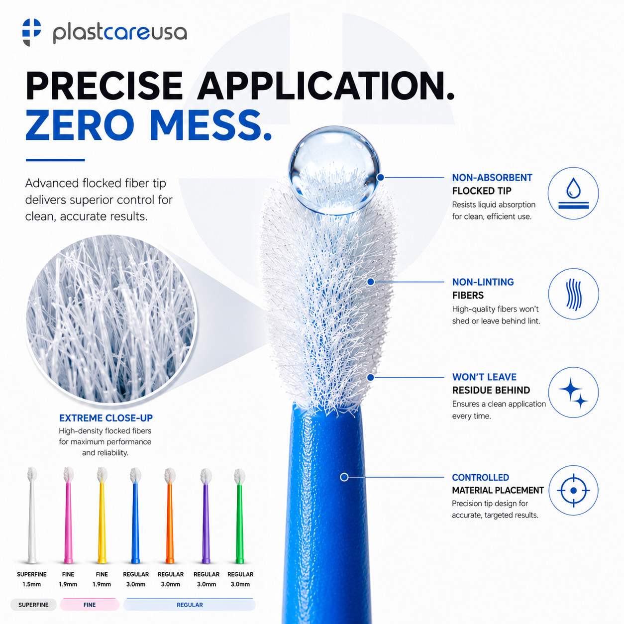 800 (8 Kegs) Green Dental Micro Applicator Brushes (Regular Tips) Disposable