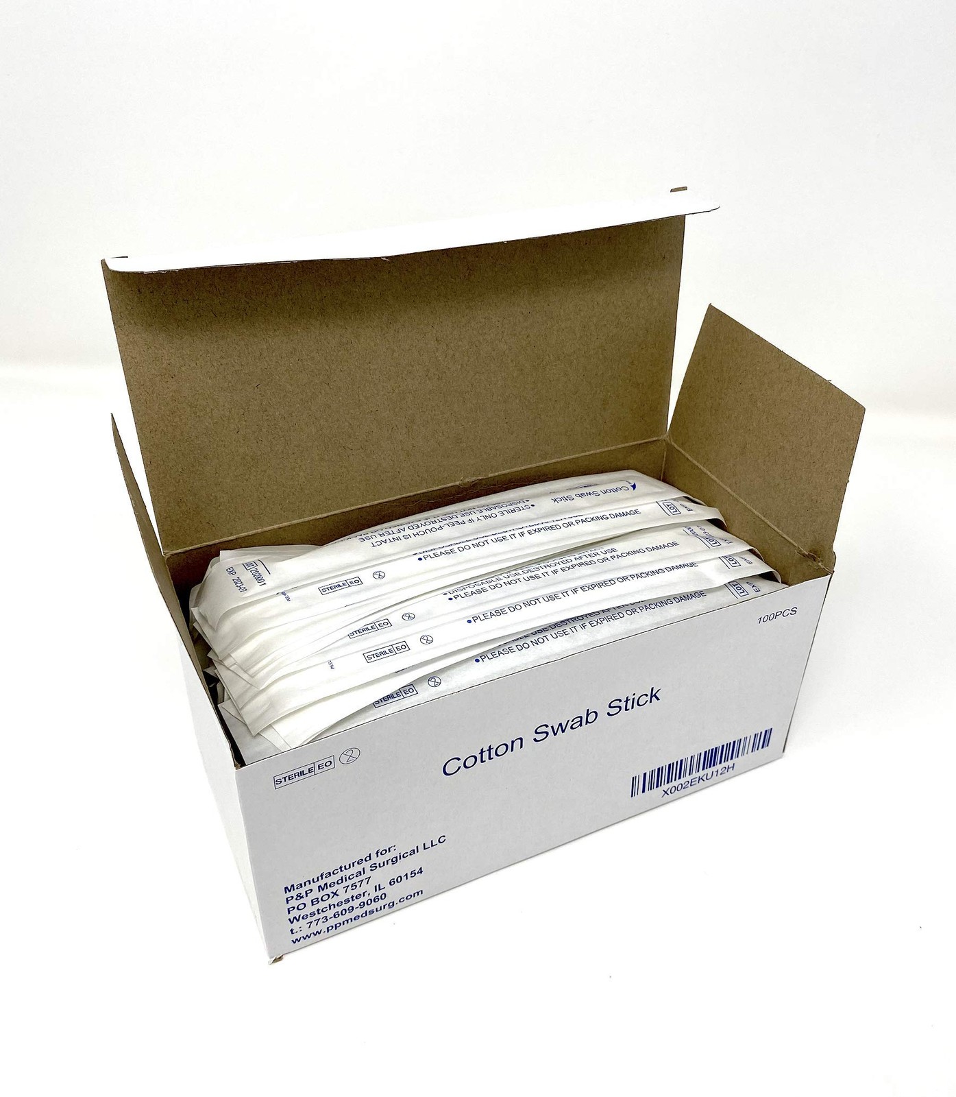 Sterile Cotton Tipped Applicator 6″ by P&P MEDICAL 6 Inch (Length Only)