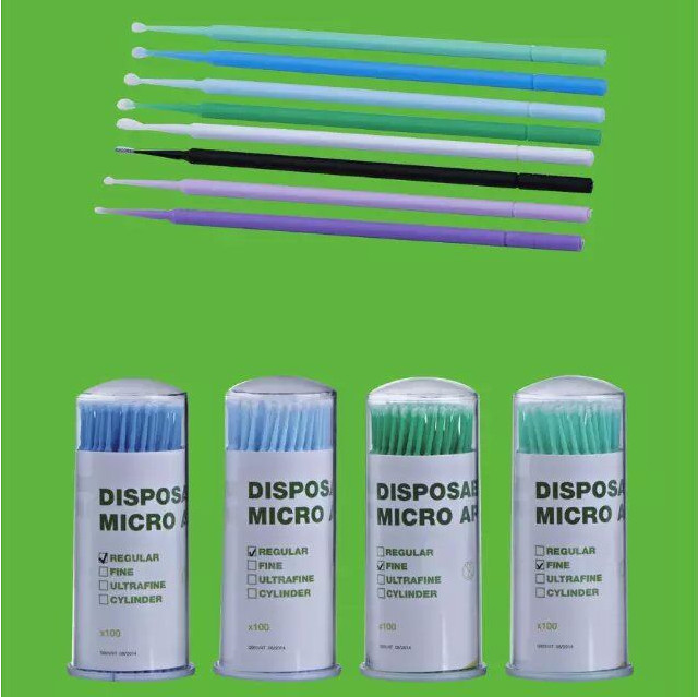 Dental Micro Brush Disposable Swab Tooth Applicators Small / Medium / Large