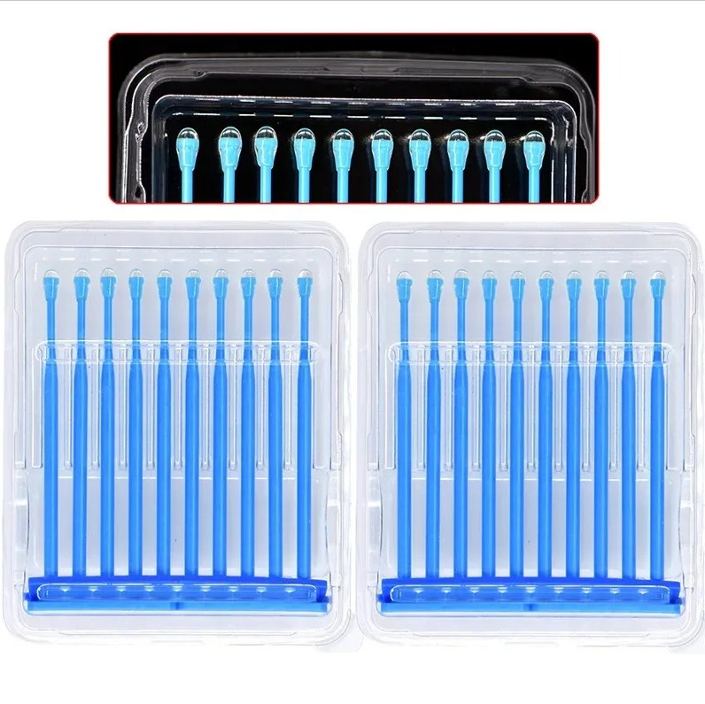 20pcs Disposable Dental Applicator Brush Sticks Adhesive Tips Box – NEW