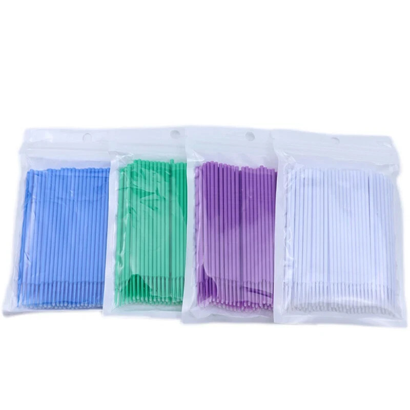 100Pcs/Pack Dental Micro Brush Disposable Materials Tooth Applicators 1.2-2.5mm