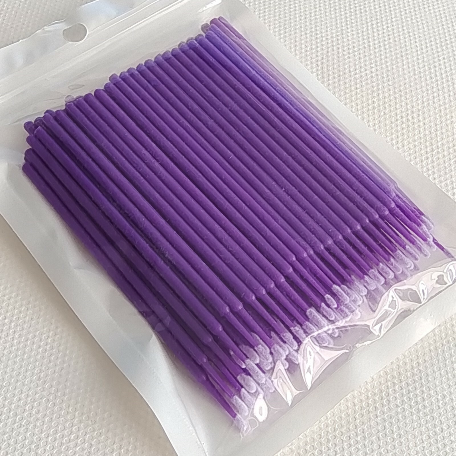 Dental Disposable Micro Applicator Brush Bendable Makeup Eyelash Brushes Purple