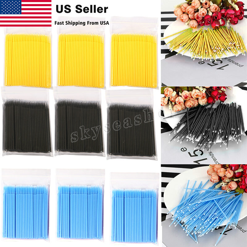 Pack Micro Brushes Applicators Microbrush Dental (Regular, Fine, Super Fine)