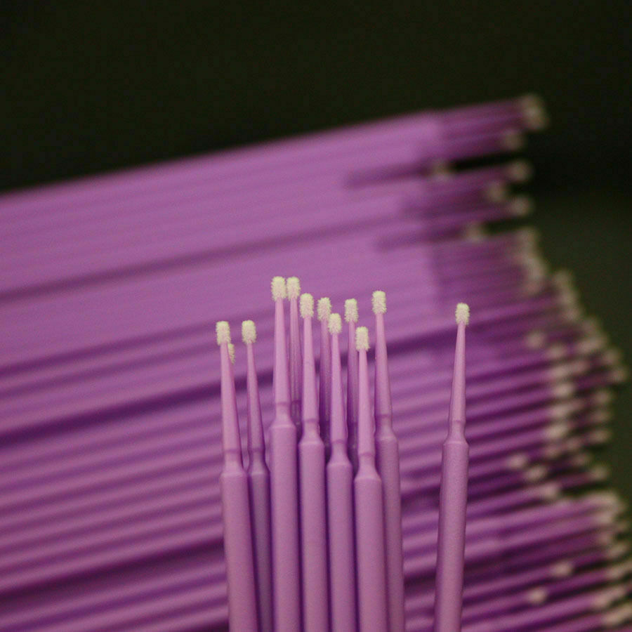 100 Pcs Dental Disposable Material Micro Brush Tooth Applicator Cylinder/Fine