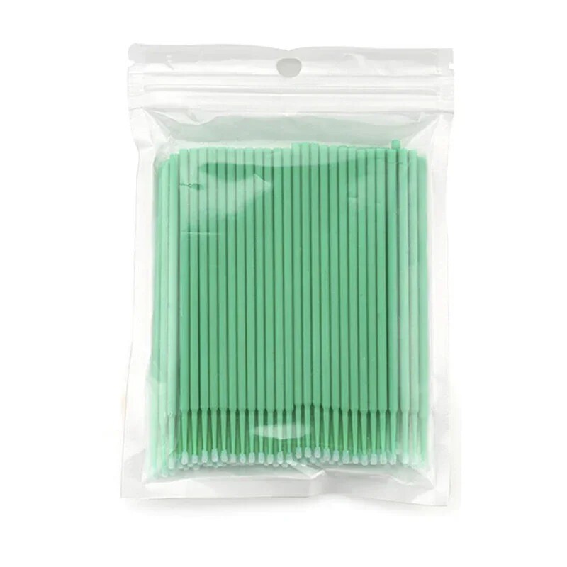 Dental Disposable Micro Brush Tips Bendable Long Type& Tapered Applicators 100pc
