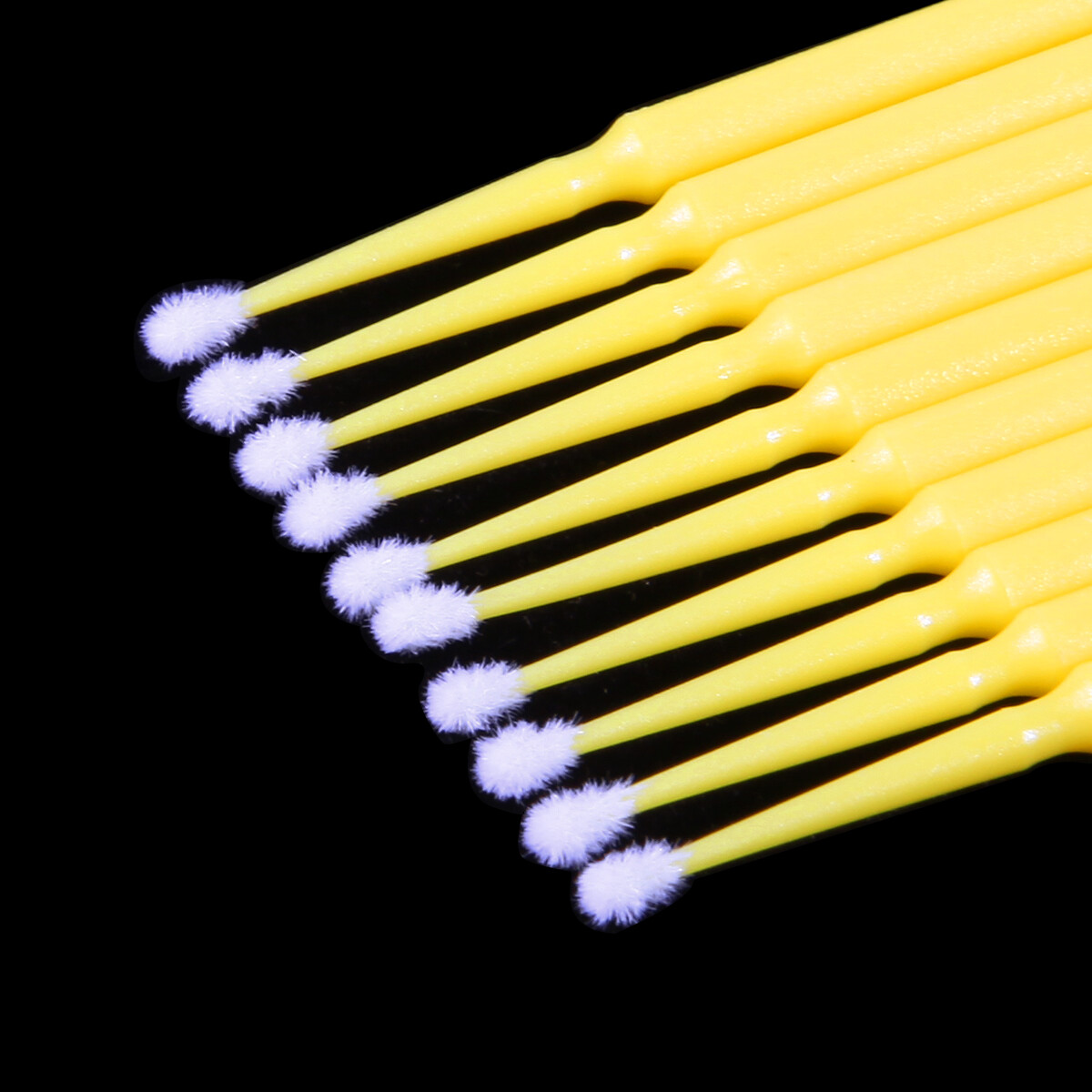 100 Micro Brushes Applicators Microbrush Dental Regular Yellow 2.0 mm