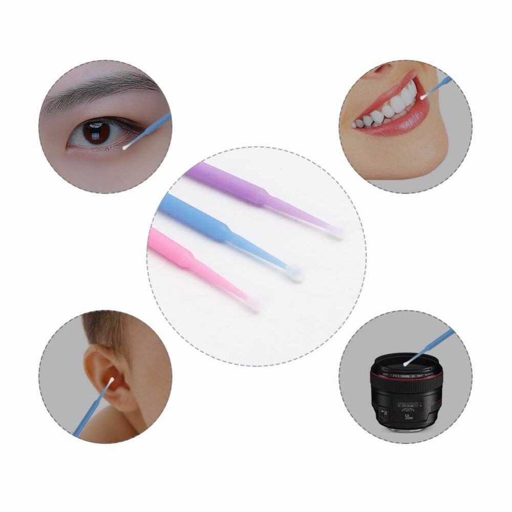 100/Pack Dental Applicator Stick Disposable Applicators Brush for Makeup & Clean