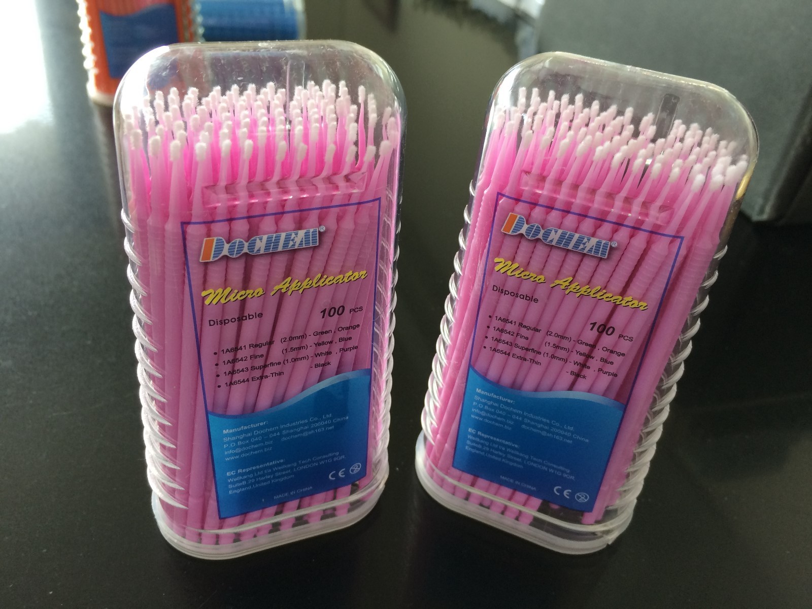 4 buckets Micro Applicator super fine, 1.0mm 100pcs/bucket