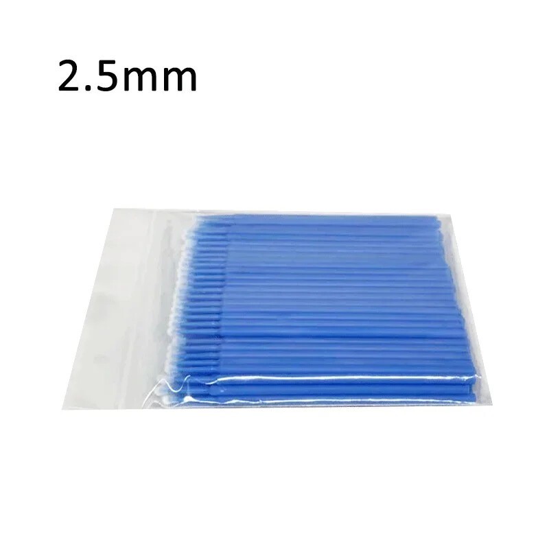 Dental Disposable Micro Brush Tips Bendable Long Type& Tapered Applicators 100pc