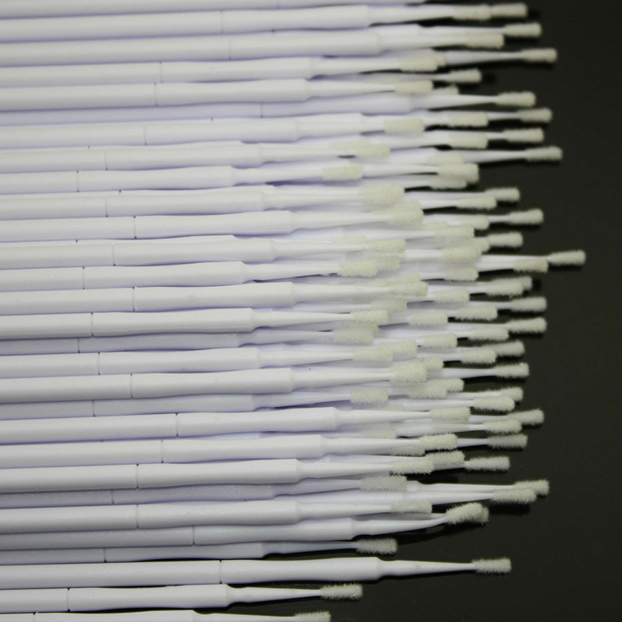 400 Pcs Dental Disposable Micro Applicator Brush Bendable Fine White Dia. 2mm