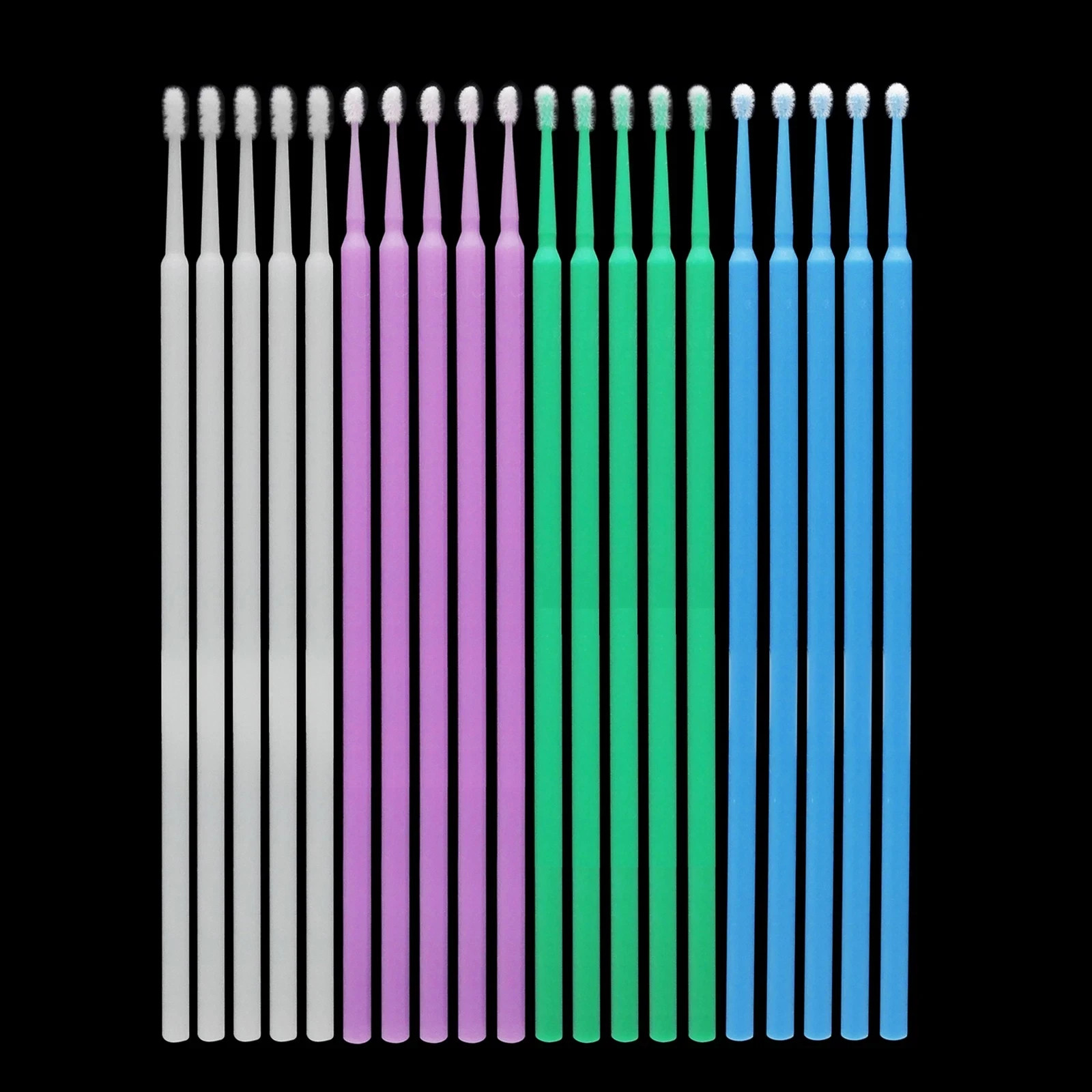 400Pcs Micro Brush Applicator Tips Regular/Fine/Ultra/Cylinder Dental Beauty