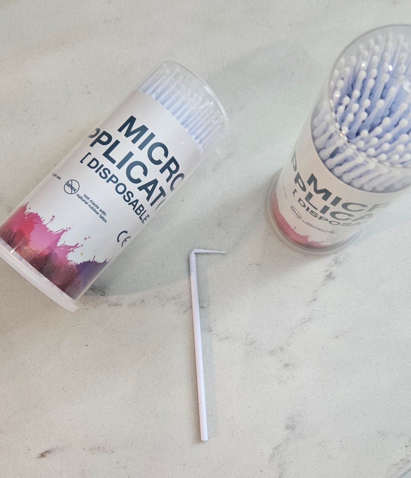 400 pcs WHITE SUPERFINE Dental microbrush. Bendable! Strong and sturdy bend!