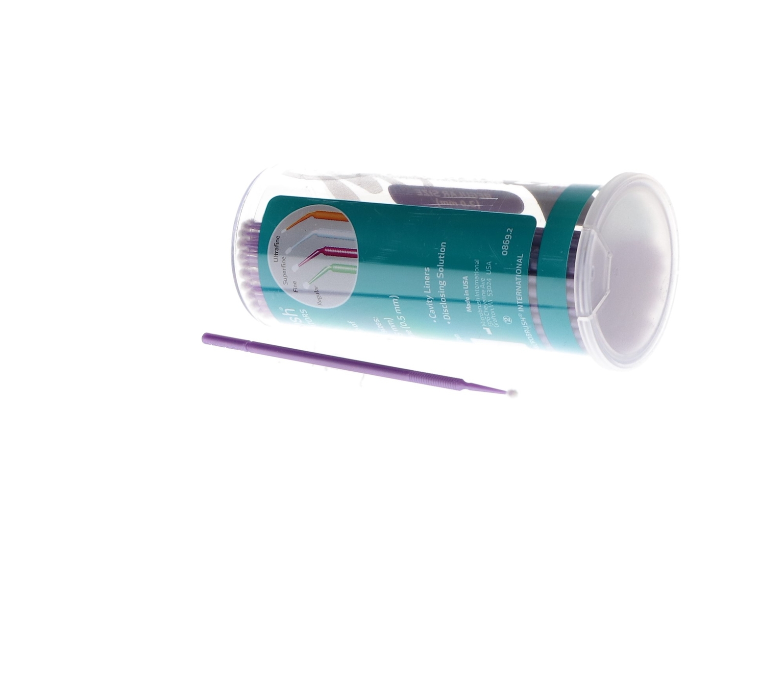 Microbrush MRP400 Tube Series Applicators Regular Purple 400/Pk