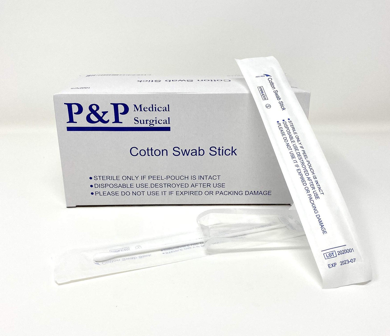 Sterile Cotton Tipped Applicator 6″ by P&P MEDICAL 6 Inch (Length Only)