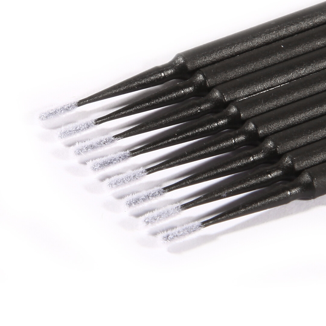 100 Micro Brushes Applicators Microbrush Dental Ultrafine Black 1.2 mm