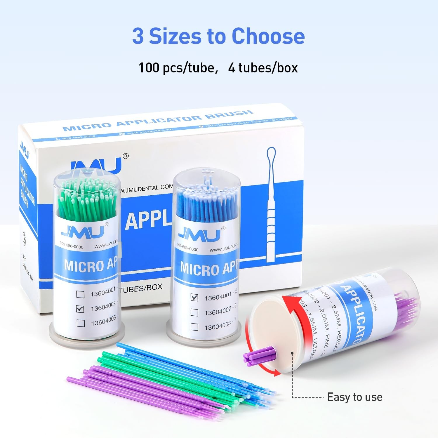400pcs Dental Micro Applicators Brushes Superfine, Disposable Microswabs