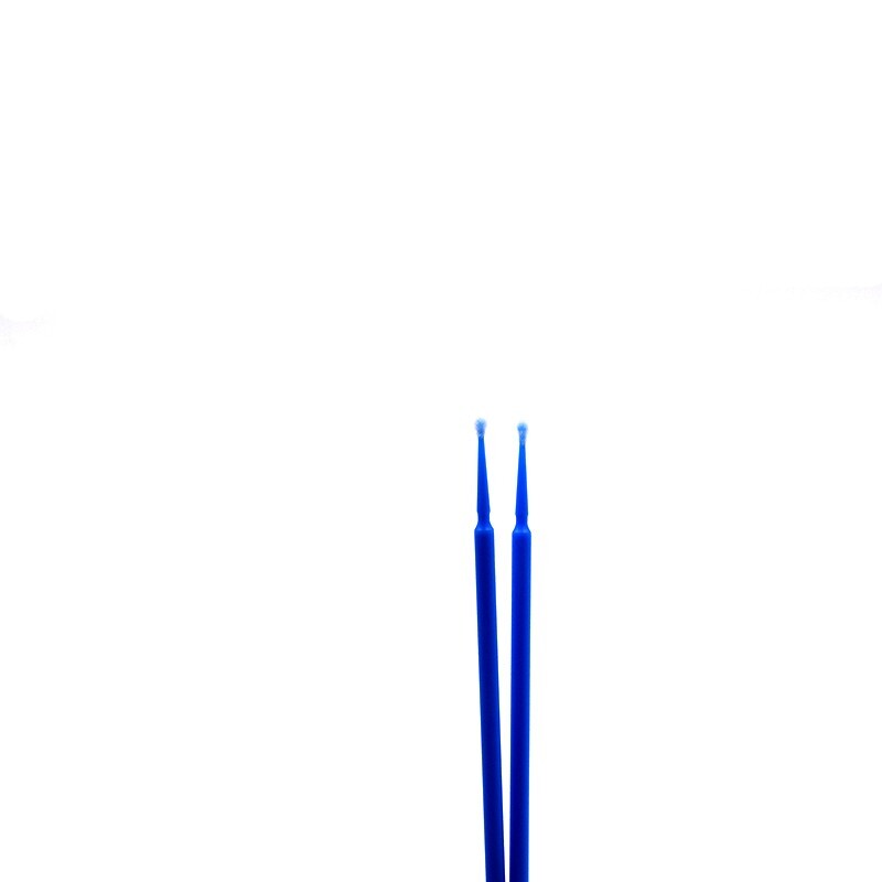 100 Pcs/Pack Disposable Dental Micro Tooth Bendable Brush Materials 2.5mm Blue