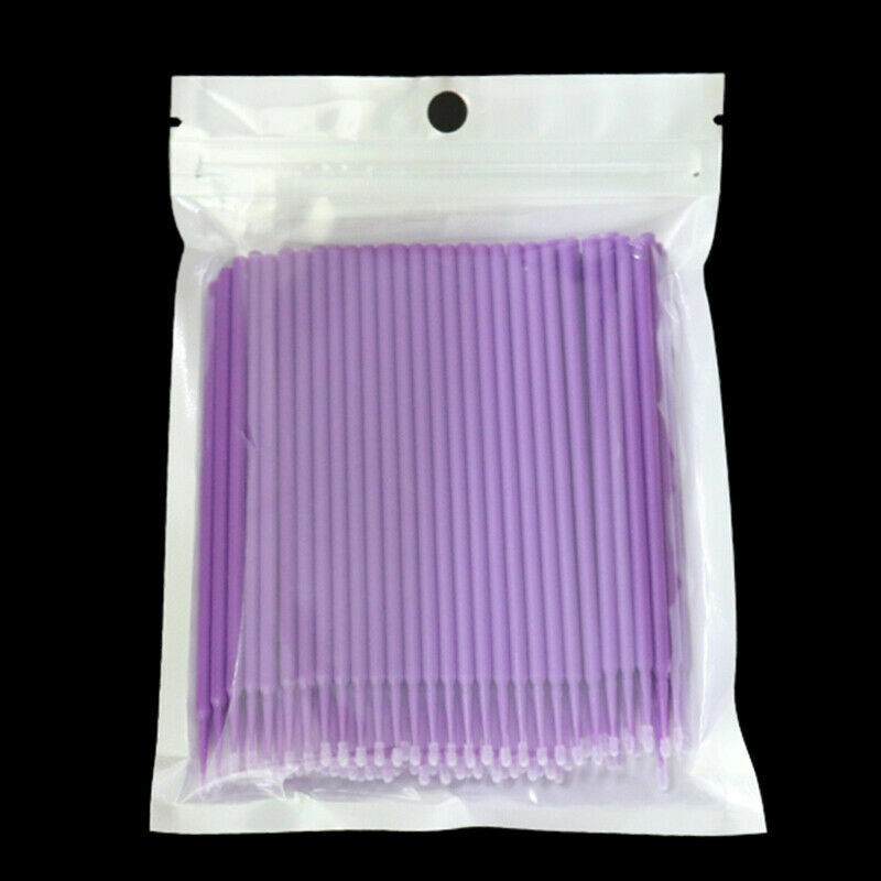 100 Pcs/Pack Dental Disposable Bendable Micro Brush Applicators Tips 1.2/1.5/2.0