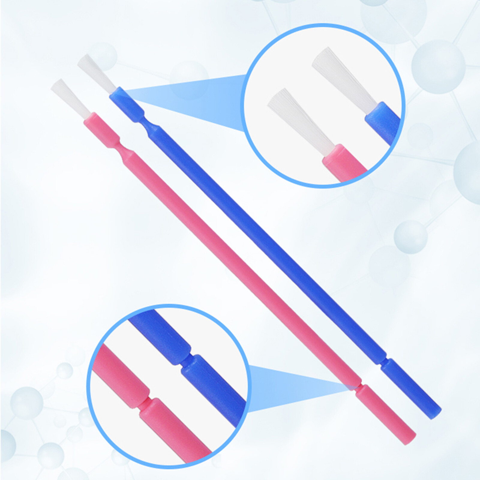 100pcs Dental Long Disposable Micro Applicators Brushes Teeth Whitening Brush